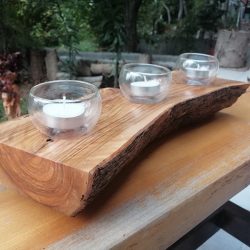 Zeytin ağacından mumluk