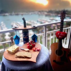 Ahşap Kalp Şeklinde Sunum Tahtası